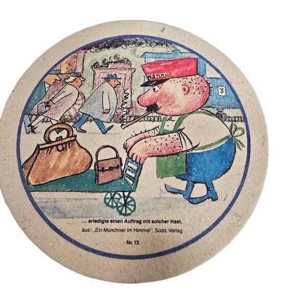 Vintage Coasters Set German Beer Hall Hofbrauhaus Munchen Advertising Ephemera - Picture 4 of 6